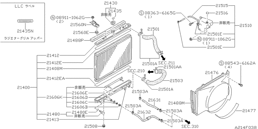 Radiator, shroud & fitting