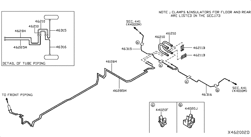 Brake piping & control