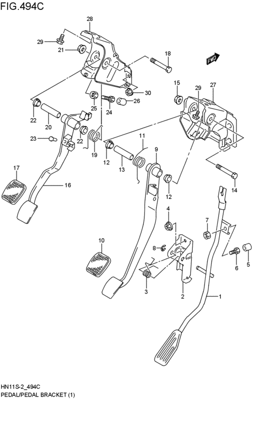 pedal / pedal bracket