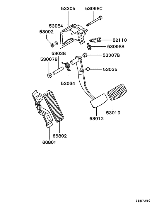 Brake & clutch pedal