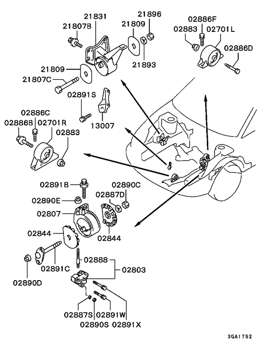 Engine mounting & support