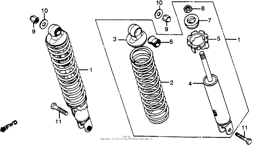 Rear shock absorber 79