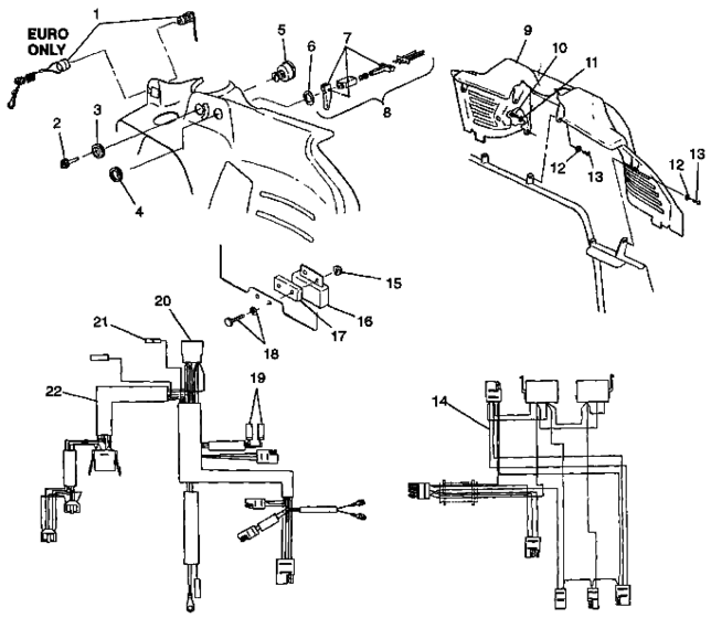 Console and wire harness