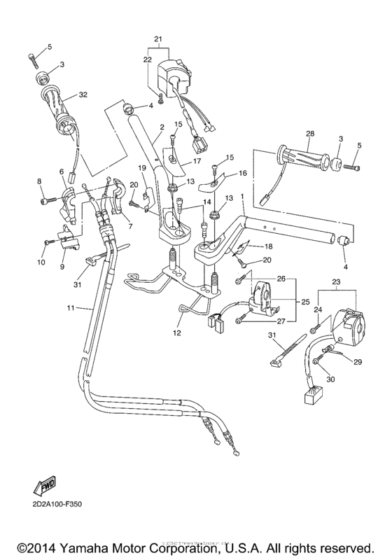 Steering handle & cable