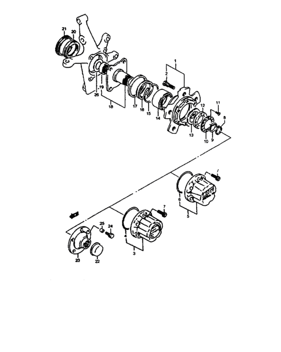 Front wheel hub