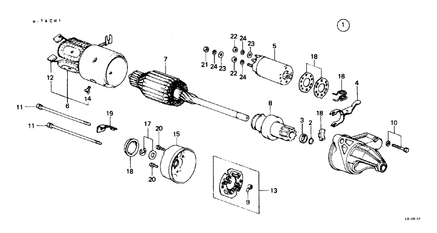 Starter motor component