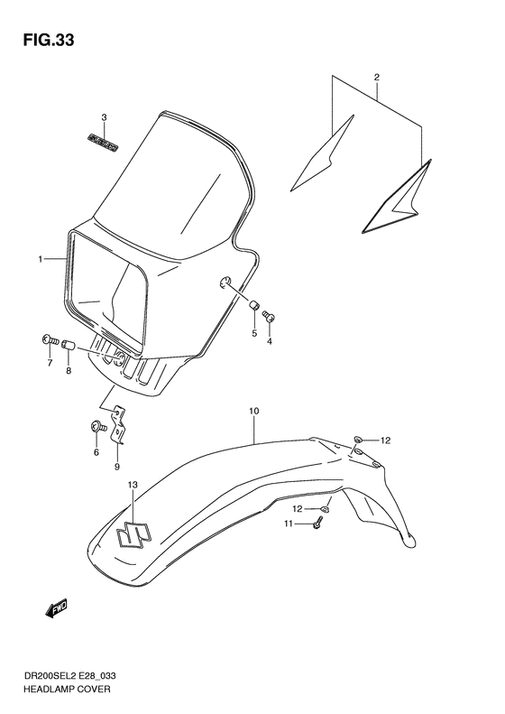 Headlamp cover
