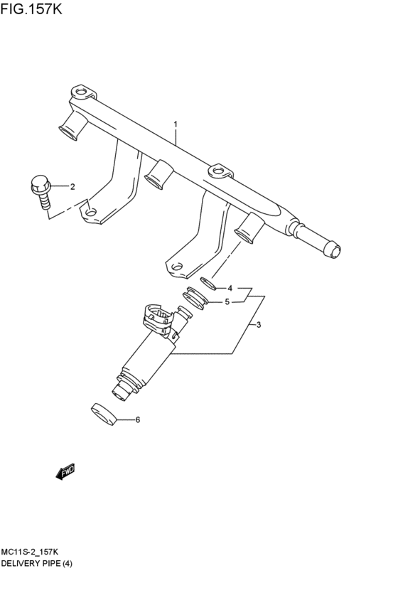 delivery pipe / fuel injector