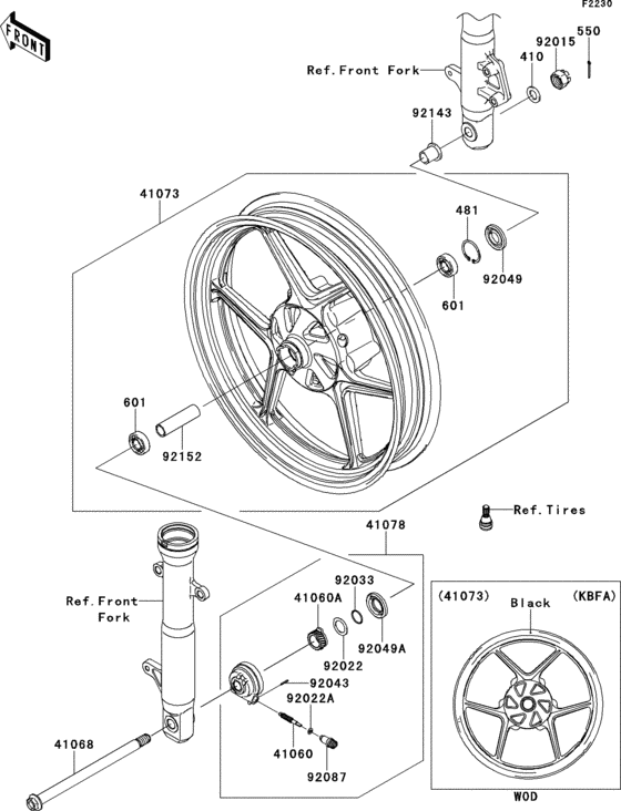 Front hub