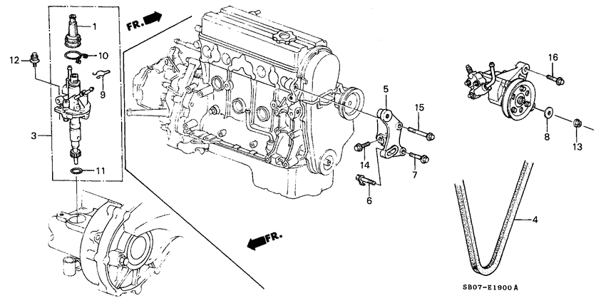 P.s. pump/speed sensor