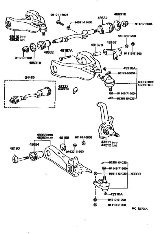 Front Axle Arm & Steering Knuckle