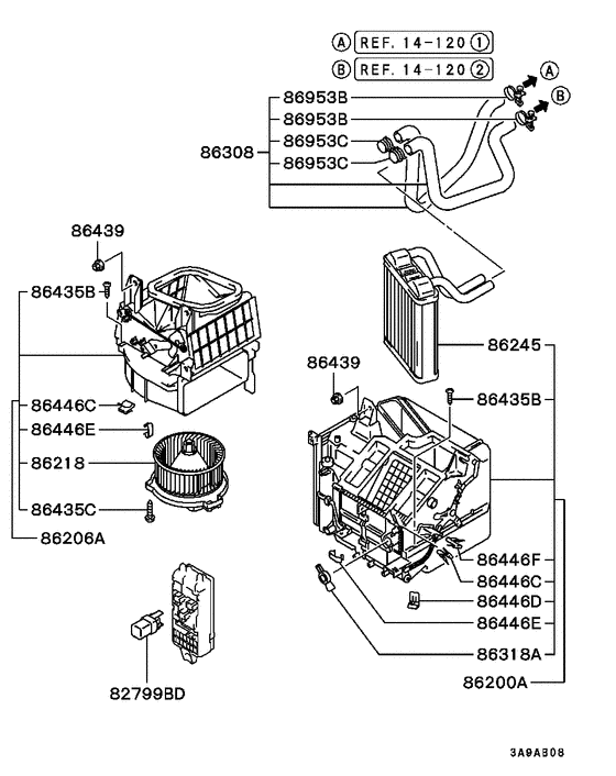 Heater unit & piping