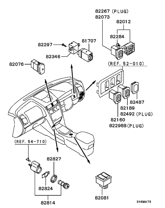Switch & cigar lighter