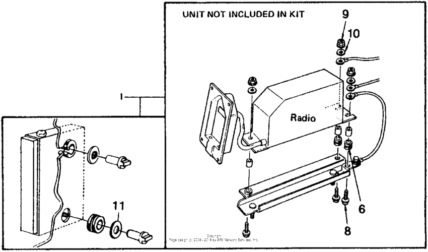 Rubber mount kit (type i) 81-82