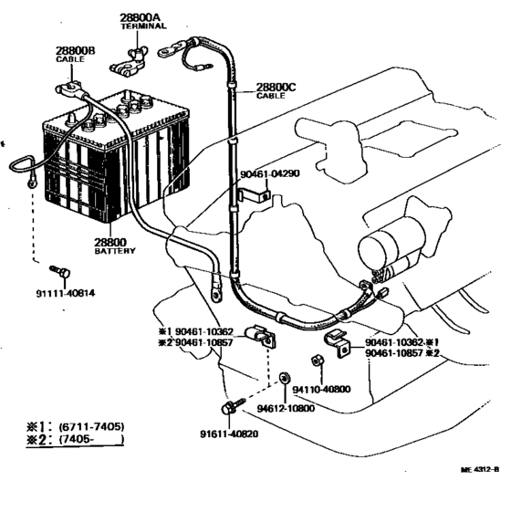 Battery & Battery Cable