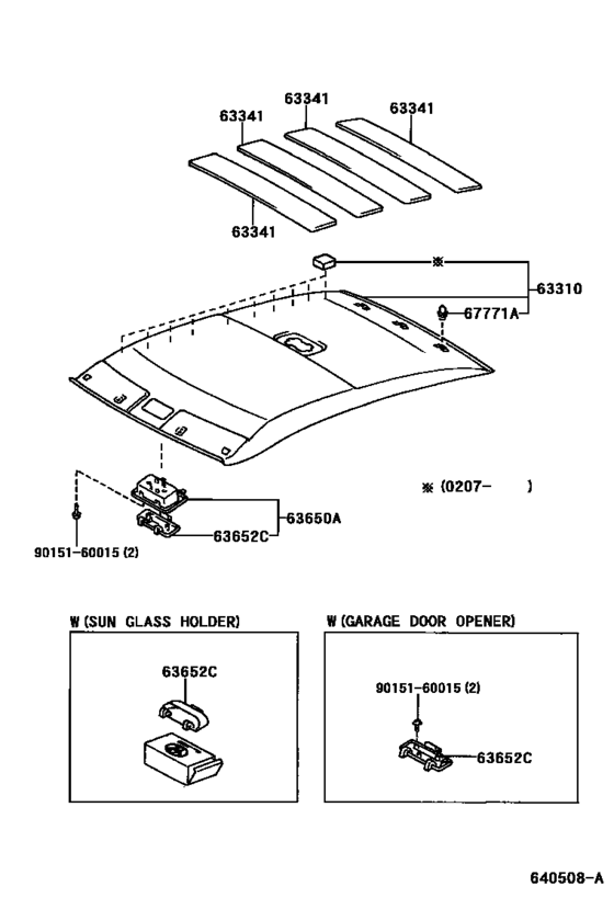Roof Headlining & Silencer Pad