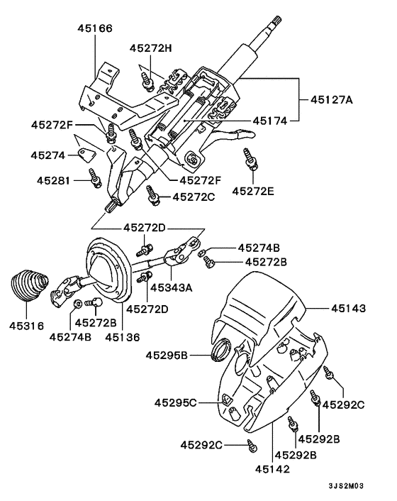 Steering column & cover