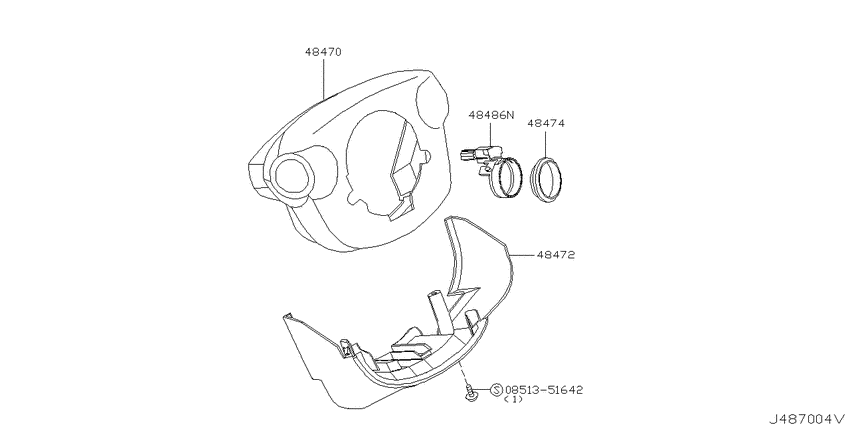 Steering column shell cover