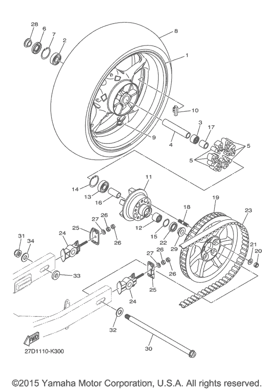 Rear wheel