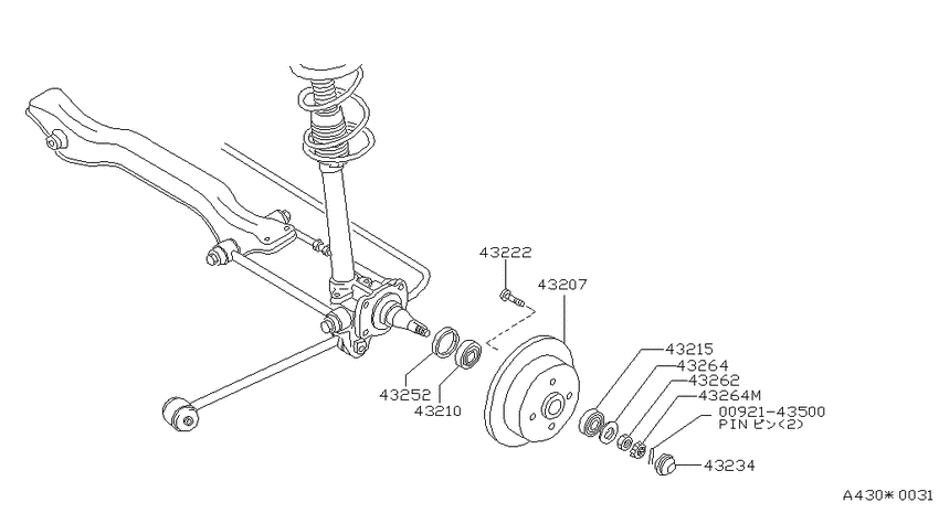 Rear axle