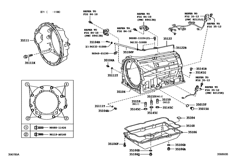 Transmission Case & Oil Pan (Atm)