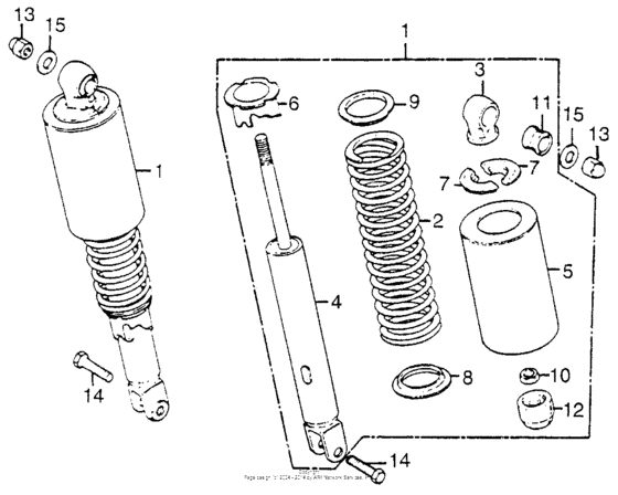 Rear shock absorber