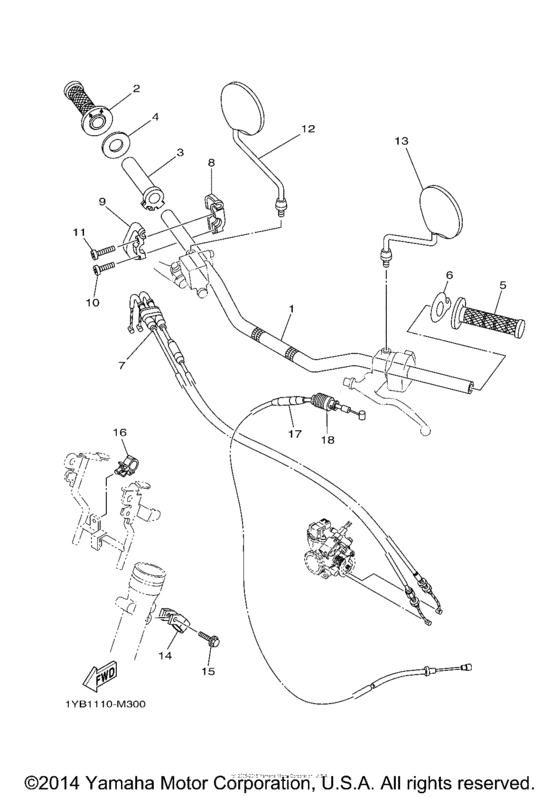 Steering handle & cable