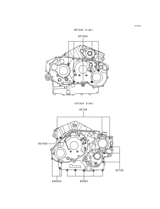 Crankcase bolt pattern