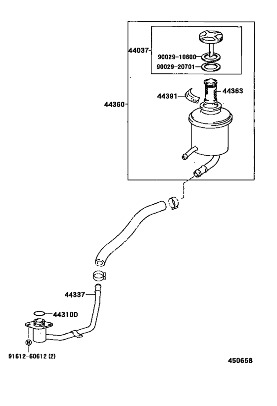 Vane Pump & Reservoir (Power Steering)