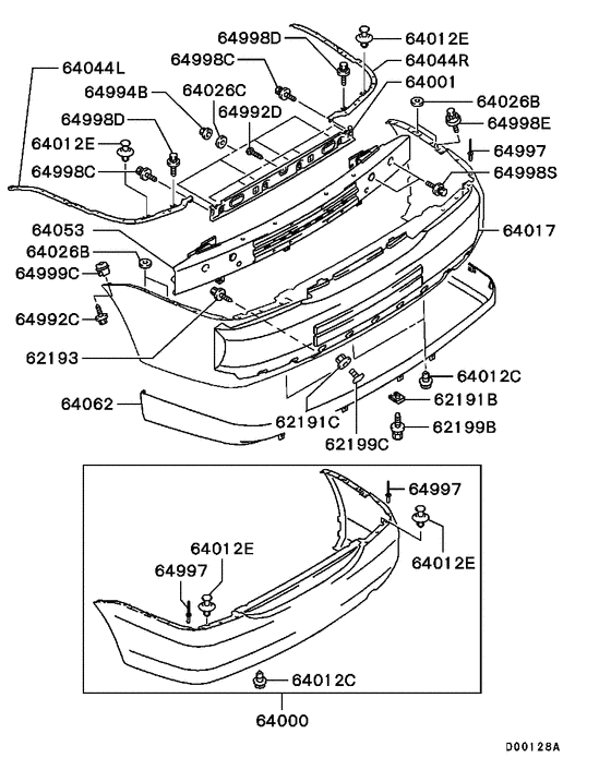 Rear bumper & support