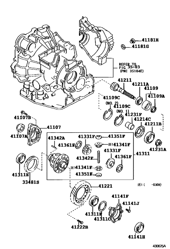 Front Axle Housing & Differential