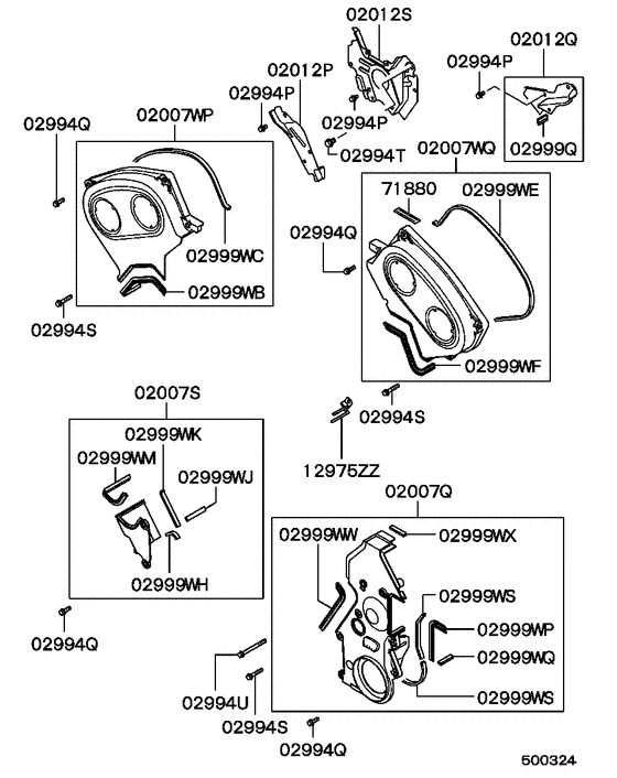 Cover,rear plate & oil pan