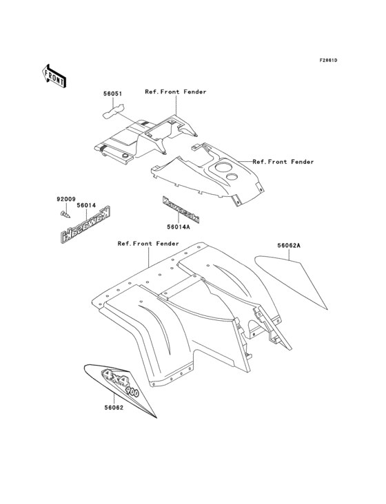 Decals(green)(klf400-b6)
