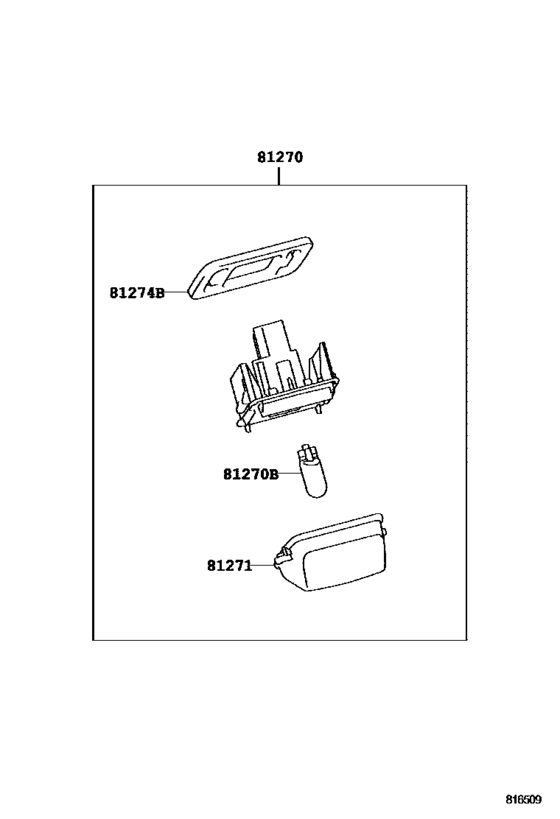 Rear License Plate Lamp