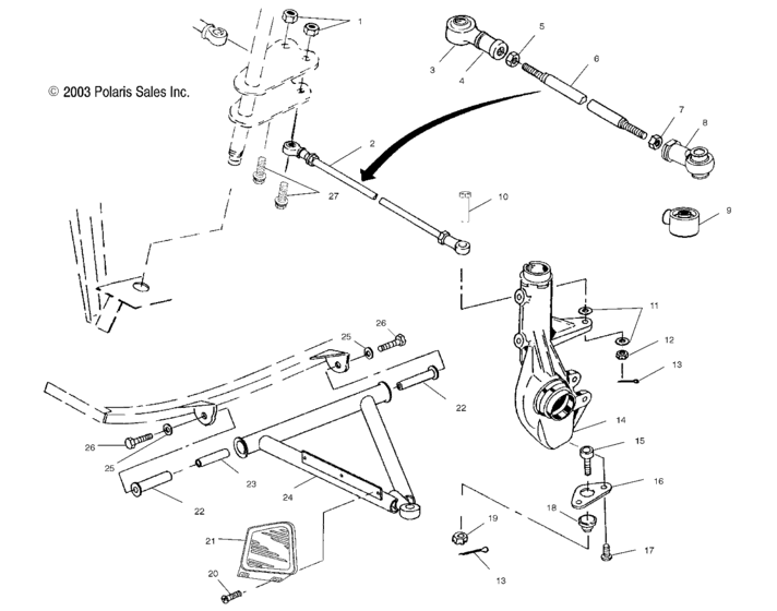 A-arm/strut mounting