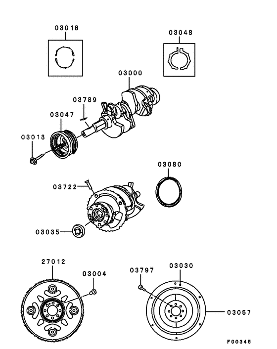 Piston & crankshaft