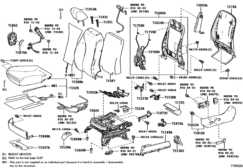 Front Seat & Seat Track