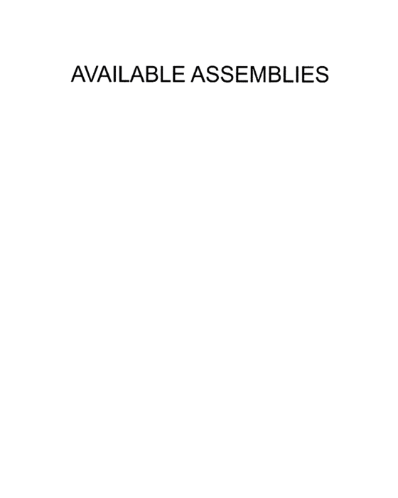 Available assemblies