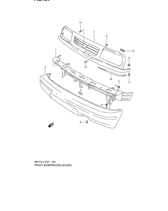 Front bumper and grille