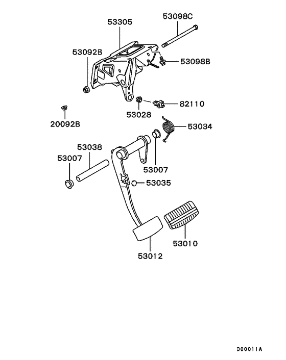 Brake & clutch pedal