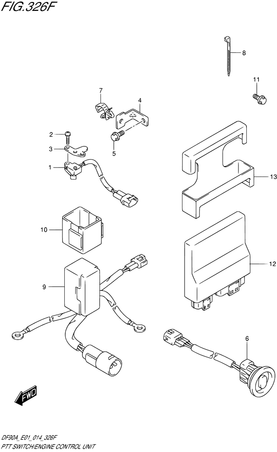 Ptt switch/engine control unit