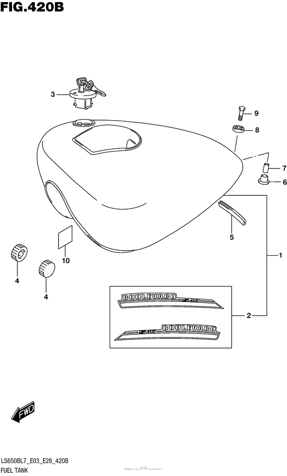 Fuel Tank (Ls650Bl7 E28)