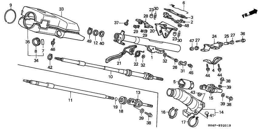 Steering column