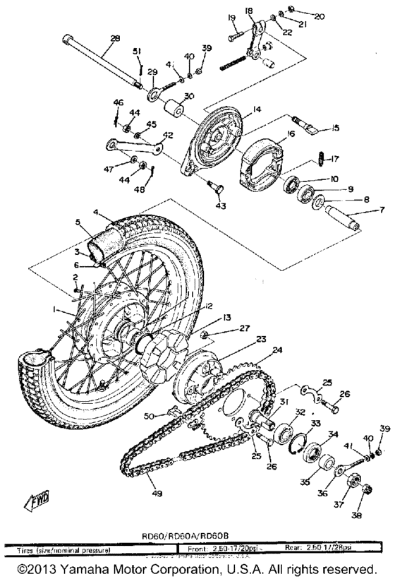 Rear wheel