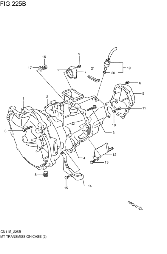 mt - transmission case