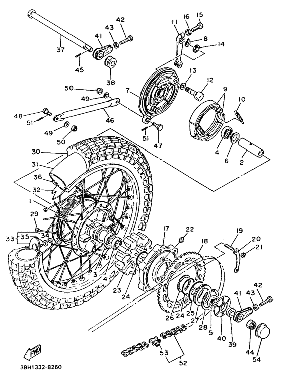 Rear wheel