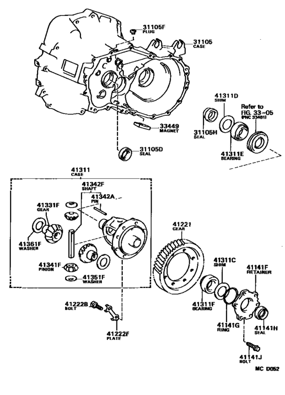 Front Axle Housing & Differential