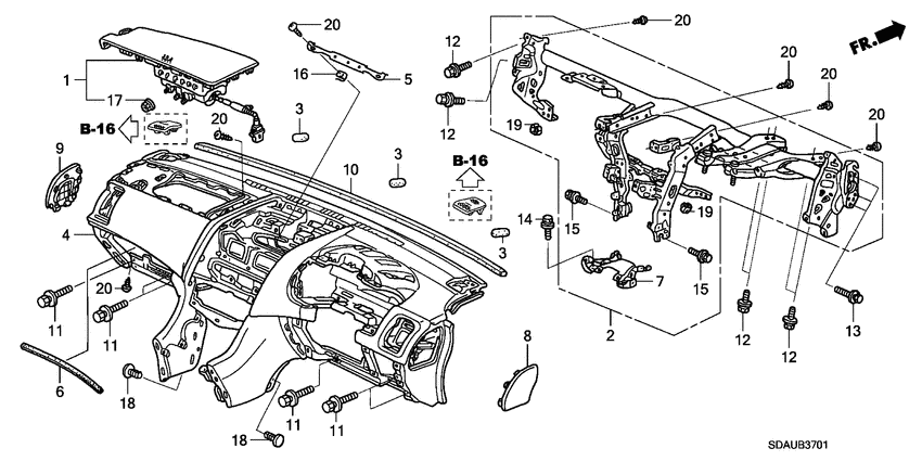 Instrument panel