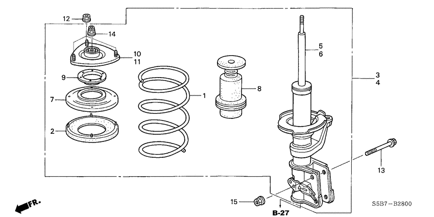 Front shock absorber