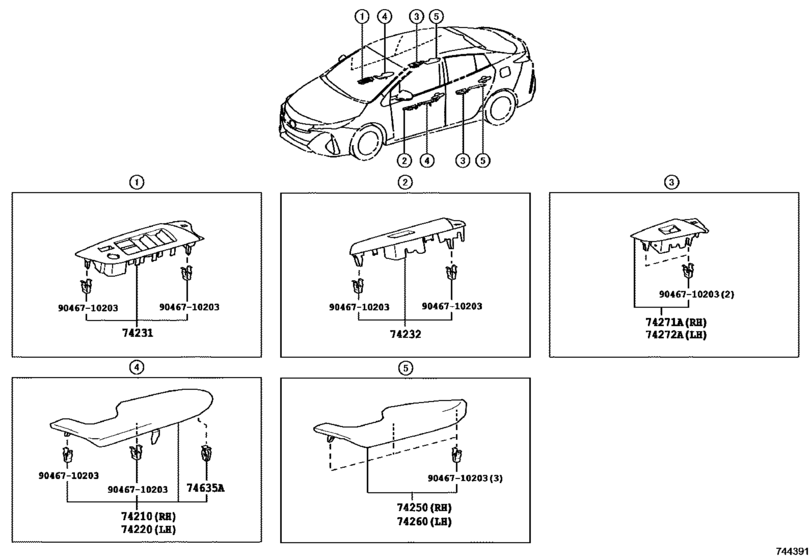 Armrest & Visor